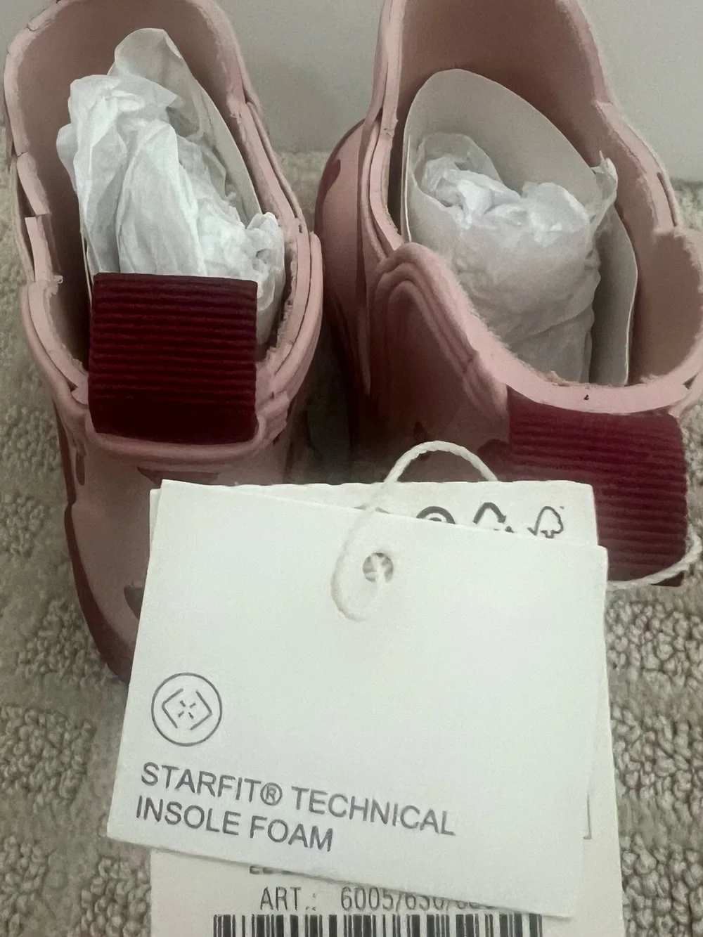 Zara Pink Strawberry-Print Kids Rain Boots